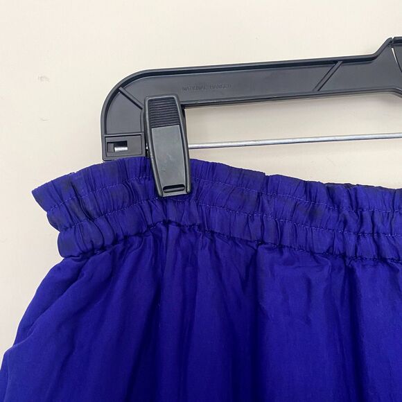 Vintage Carole Little Sport 100% Silk Pull On Pants Indigo Purple Size Large - Picture 3 of 7